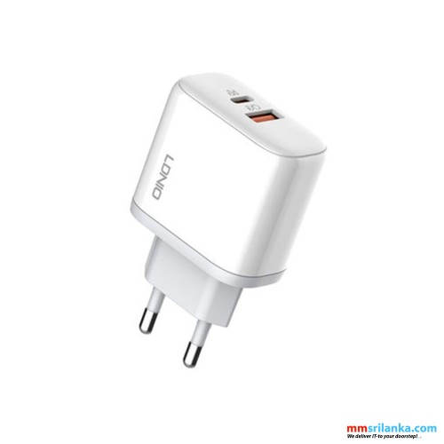 LDNIO A2526C 45W Dual USB QC4.0 Super Fast Charger (6M)